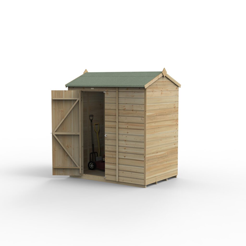 Beckwood 6×4 Reverse Apex Shed – No Windows 5013053197776 2